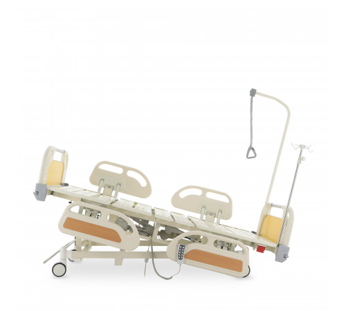 Кровать реанимационная электрическая (5 функций) (МЕ-4019Н-00) с выдвижным ложементом и растоматом CPR+аккумулятор с растоматом