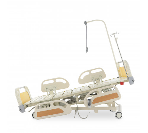 Кровать реанимационная электрическая (5 функций) (МЕ-4019Н-00) с выдвижным ложементом и растоматом CPR+аккумулятор с растоматом