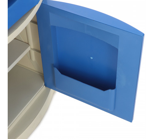 Тумба прикроватная из пластика и нержавеющей стали