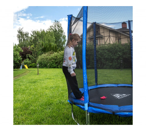 Батут DFC Trampoline Fitness с сеткой 12ft