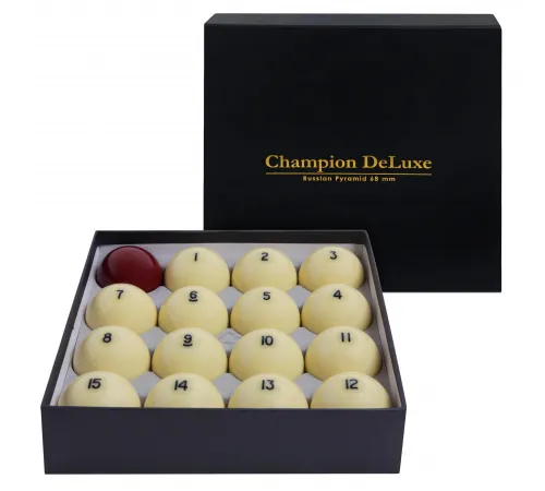 Шары Champion DeLuxe Pyramid Ø68 мм Красный биток