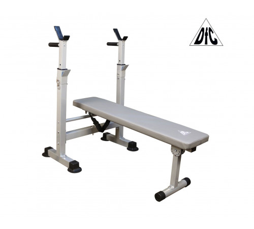 Скамья со стойками под штангу DFC складная DKF01