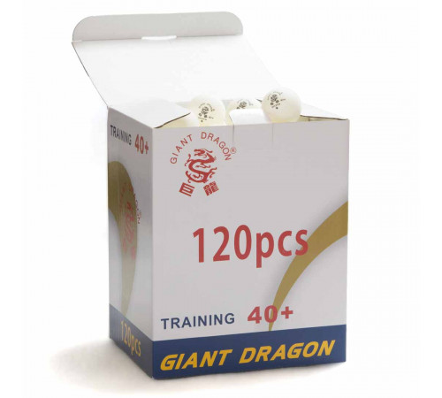 Мячи Dragon Training Silver 1* New (120 шт, бел.) в коробке
