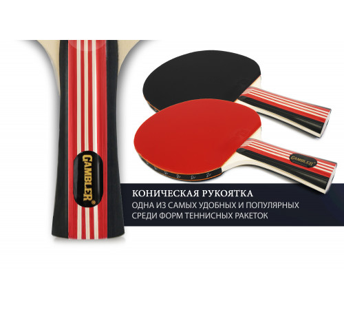 Ракетка Gambler 2 STAR (коническая)
