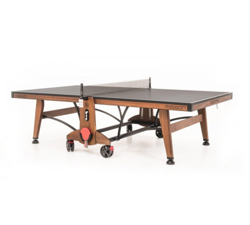Теннисный стол складной для помещений "RASSON PREMIUM T03 Indoor" (274 х 152,5 х 76 см, натуральный орех) с сеткой