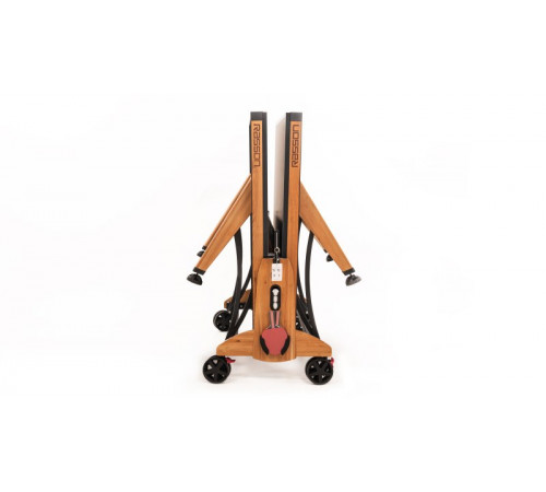 Теннисный стол складной для помещений "RASSON PREMIUM T03 Indoor" (274 х 152,5 х 76 см, натуральная вишня) с сеткой