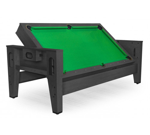 Cтол-трансформер «Twister» 3 в 1 (бильярд, аэрохоккей, настольный теннис, 217 х 107,5 х 81 см, черный)
