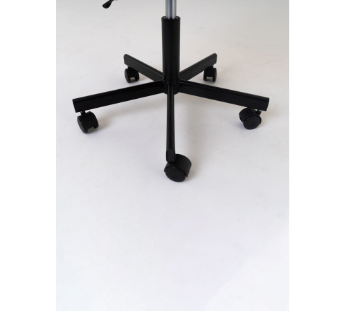 Стул мастера со спинкой на колесах, металл Ирис 